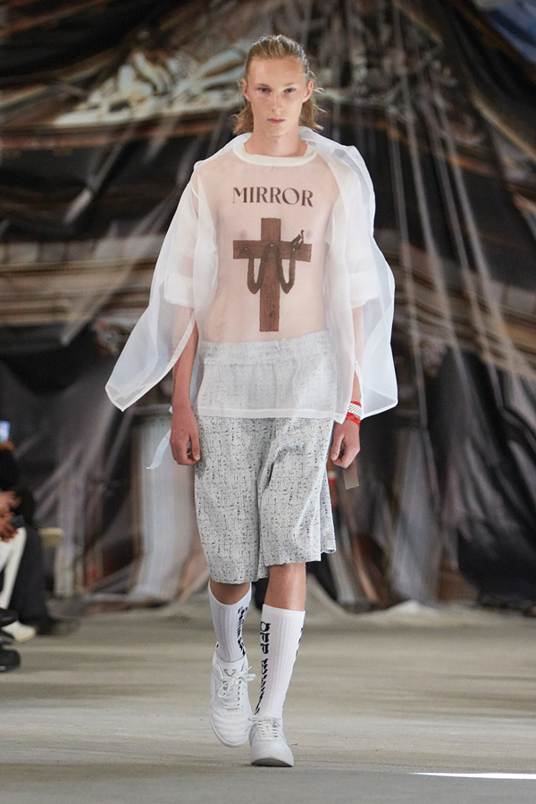 A look from Abloh's SS17 Men's Collection